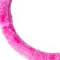 Preview: Xkeribom Lenkradbezug 37-38cm Lenkradschoner Lenkradschutz Plüsch Rosa Pink